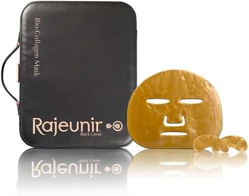 Rajeunir Black Caviar Bio-Collagen Mask Kit - Innovative Face & Eyes Age Defianc