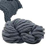 Large adoption : ce fil chenille épais est parfait pour la fabrication de couvertures, tapis, pulls, écharpes, peignoirs, tapis, gants, casquettes et plus encore. Vous pouvez également l'utiliser pour les fournitures de crochet ou les lits pour animaux de compagnie. Il est doux, durable et facile à travailler.