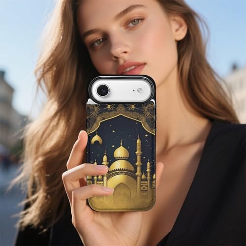 Étui iPhone 17 mosquée dorée cadeau parfait pour les fêtes de l'Aïd - 6