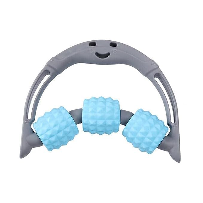 Baps hand and wheel massage stores 3 balls in acupressure roller, handheld body massage tool legs, shoulder, neck, calf, thigh, back, waist, pain relaxed men and women to travel (1pcs) Baps hand and wheel massage stores 3 balls in acupressure roller, handheld body massage tool legs, shoulder, neck, calf, thigh, back, waist, pain relaxed men and women to travel (1pcs)