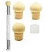 Produktbild GOLRISEN Nail Sponge Brush Schwamm Nail Art Tools Tupfpinsel Nail Art mit 4 Ersatzköpfe für DIY Farbverlauf, blühende Gel Nägel