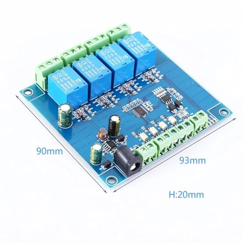 Module de relais Modbus 4 canaux 4 bits RTU avec interface RS485 et TTL