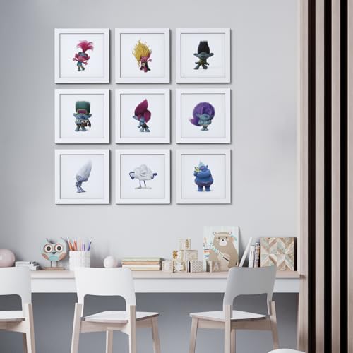 Poster Trolls Band Together sous cadre blanc 30x30 cm Gallery Pops - 7
