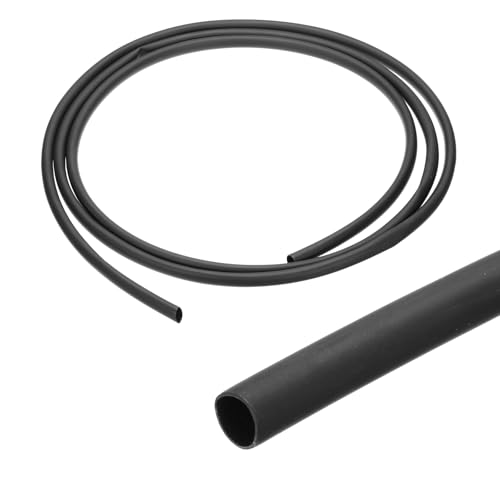 MECCANIXITY 1/4 Inch Heat Shrink Tubing, 3:1 Waterproof Adhesive Marine Grade Heat Shrink Wrap Tube for Wires, 8ft, Black