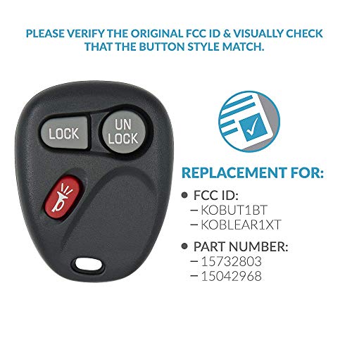 Remplacement télécommande Keyless2Go KOBLEAR1XT pour réparer vos boutons de clé
