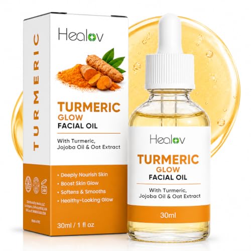 Turmeric Oil for Face – Nourishing Turmeric Facial Oil with Jojoba, &amp; Oat