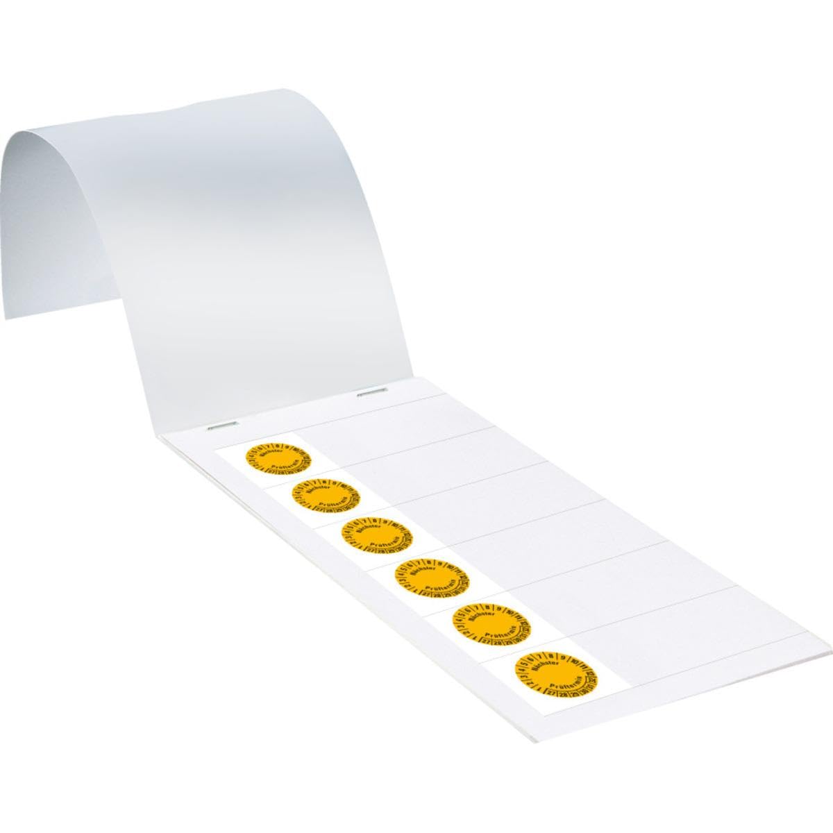 Kabelprüfplakette Nächster Prüftermin 27-32, gelb, Folie, selbstklebend, 57x25mm, 60/Heft