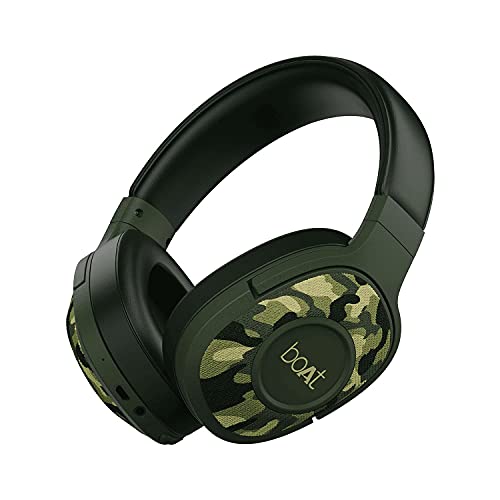 boAt Rockerz 558 Bluetooth Wireless Over Ear Headphones with Mic Upto 20 Hours Playback, 50MM Drivers, Soft Padded Ear Cushions and Physical Noise Isolation(Army Green) boAt Rockerz 558 Bluetooth Wireless Over Ear Headphones with Mic Upto 20 Hours Playback, 50MM Drivers, Soft Padded Ear Cushions and Physical Noise Isolation(Army Green)