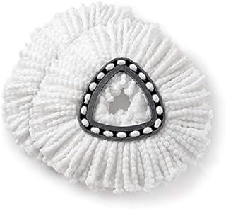 2 Pack Mop Head Replacement Spin Mop Head Microfiber Refill Head 360° Easy Cleaning Mop Head Replacement