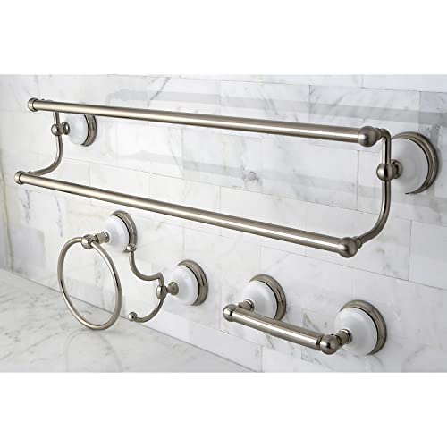 Kingston Brass BAK1113478SN Victorian 4-Pieces Dual Towel-Bar Bathroom Hardware Set thumb #1