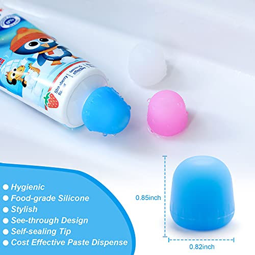 6 Pack Toothpaste Cap, Tnvee Self Closing Toothpaste Squeezer Dispenser With Organizer Box For Kids And Adults In Bathroom, Hygiene No Mess No Waste #TOP2
