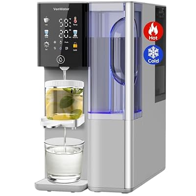 VonWater VonWater C5 Countertop Reverse Osmosis Water Filter, Hot and Cold RO System with Tea Infuser- 3s Instant Hot, 7-Stage Filtration, NSF/ANSI 372,42,58, 3:1 Pure to Drain - Bundle