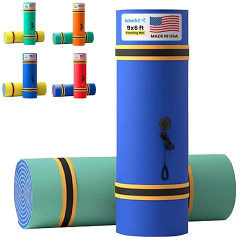 SOWKT Lily Pad Floating Mat (9x6 ft) - Made in USA - Premium Floating Water Mat for The Lake and...