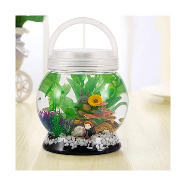 Small-Betta-Tetra-Fish-Tank-Decorations-Set-Aquarium-with-20-Color-LED-LightingFish-Night-Light-Aquarium-for-Kids05-GallonTransparent Small-Betta-Tetra-Fish-Tank-Decorations-Set-Aquarium-with-20-Color-LED-LightingFish-Night-Light-Aquarium-for-Kids05-GallonTransparent