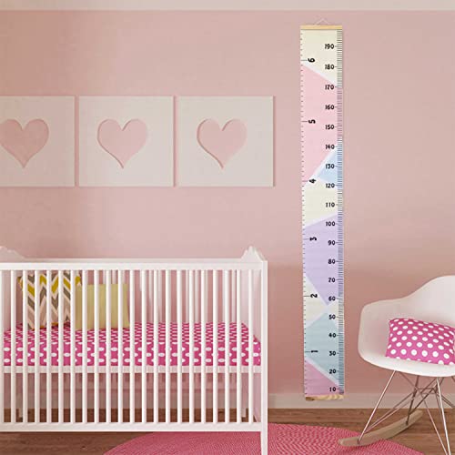 Tabela de crescimento do bebê, tabela de parede de altura para crianças, moldura de madeira de 200 x