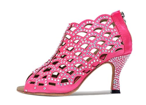 Chaussures danse de salon femme violettes pour briller en soirée de gala