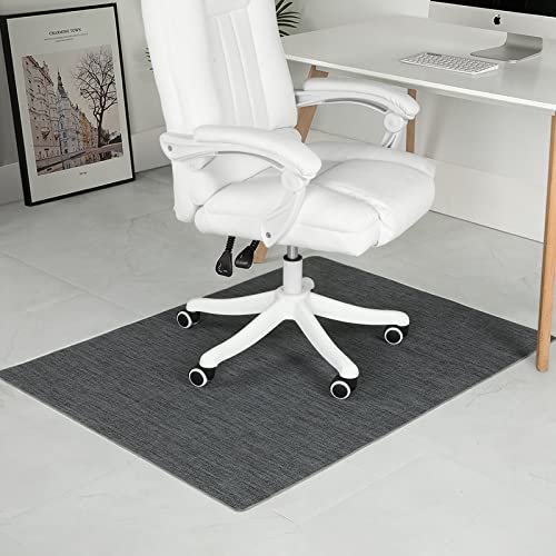 Image of Chair Mat for Hardwood Floor, 50 inchx63 inch Desk Computer Chair Mat for Hard Wood & Tile Floor, Large Anti-Slip Hard Floor Protector Rolling Chairs, Desk Rug for Office Home