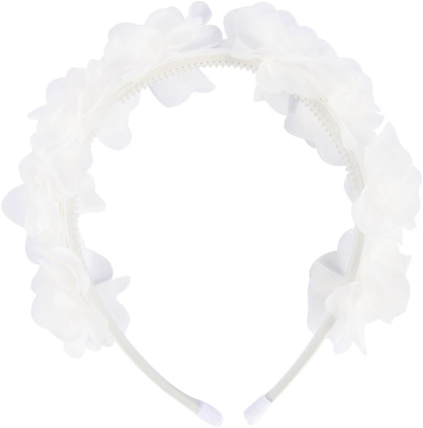 Tiara De Cabelo Florzinha Infantil Menina Lepeka (Branco, Unico)