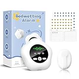 New Wireless Bedwetting Alarm,Comfortable Wireless Sensor Bed Wetting Alarm for Boys and Girls Includes Progress Card and Stickers,Star-Shaped Alleviates Awkwardness