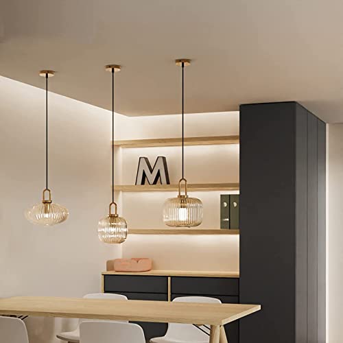 Lámpara de cristal de alta calidad con acabado latón elegante para techos interiores 6
