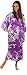 VEAMI Women's Kimono Robe, Peacock Design, Long