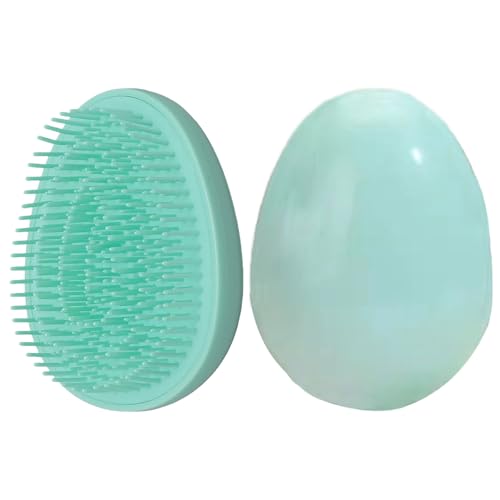 Ferizzia Haustier Kamm, Reinigungsbürste für Haustiere, Small Detangling Grooming Brush, Für Langhaar Und Kurzhaarkatzen für Tägliche Fellpflege und Flohbekämpfung Grün