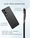 Thinborne Compatible with Samsung Galaxy S25 Edge Case, [Unbelivably Thin] [600D Aramid Fiber] [ Feels Like No Case] [Carbon Fiber Texture] - Black