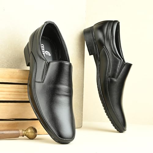 Image of Centrino Men's Formal Shoe | Cushioned Insole Comfortable Shoes | Trendy & Classic Design | Durable TPR Sole Footwear (8111)