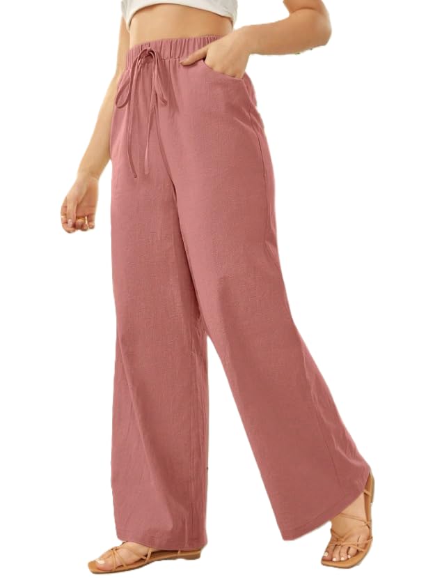 Women Trouser||Women's Elegant Asymmetrical Hem Harem Pants - Solid Color Trousers, Non-Stretch for All-Season Versatile Wear, Everyday Comfortable Trousers (P-01-04)-image-1