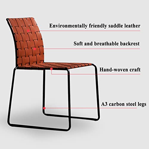 Rattan Chair Patio Dining Chairs, Saddle Leather Wicker Reclining Lounge Chair, Portable Leisure Single Seat, For Indoor Living Room Bedroom, Outdoor Patio Garden Use Seat #TOP1