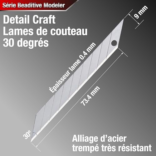 Lames de couteau de précision Beaditive avec angle de 30 degrés ultra tranchant - 3