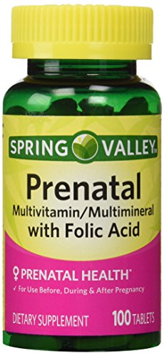 Spring Valley - Prenatal Multivitamin Multimineral 100 Tablets w. Folic Acid
