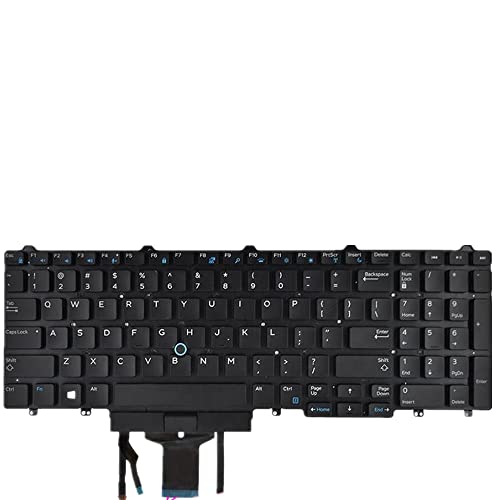 Clavier de remplacement pour Dell Precision M3510 noir version US contre l'usure des touches