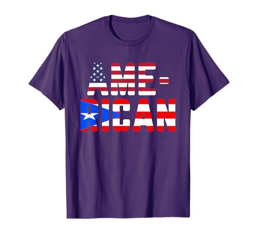 American Puerto Rican T-Shirt USA Puerto Rico Boricua Tee T-Shirt