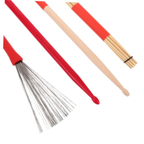Set de baquetas Totority con escobillas y bolsa de almacenamiento miniatura 3