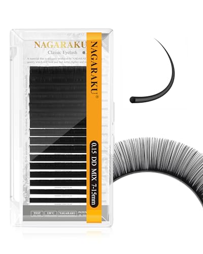 NAGARAKU Classic Individual Lash Extensions 0.15 DD 7-15mm Mix