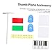 TOYANDONA Thumb Piano Accessories Tuning Hammer Thumb Sleeves Scale Stickers for Beginner