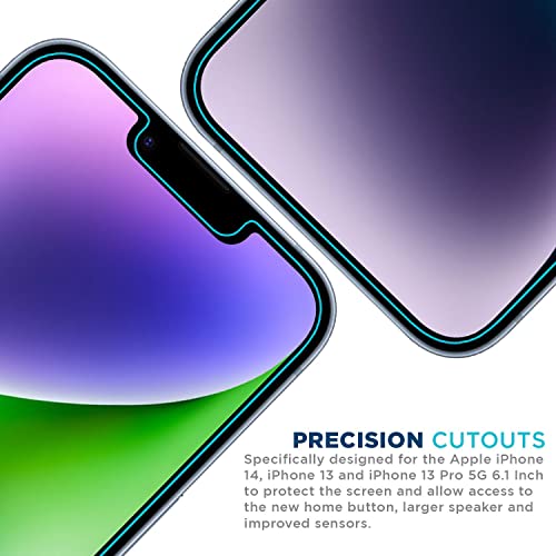 Tech Armor 4 Pack Hd Clear Film Screen Protector Compatible For Apple New Iphone 14 (2022), Iphone 13 And Iphone 13 Pro (2021) 5G 6.1 Inch #TOP3