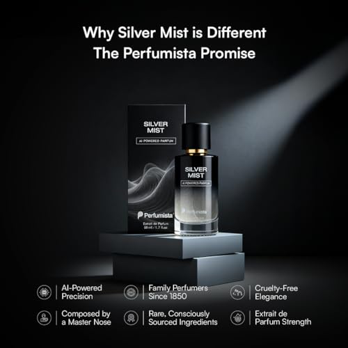 Image of Silver Mist Parfum 50ML - Long Lasting Unisex Perfume | Perfume for Men & Women | Premium Parfum, AI Powered Men's Fragrance