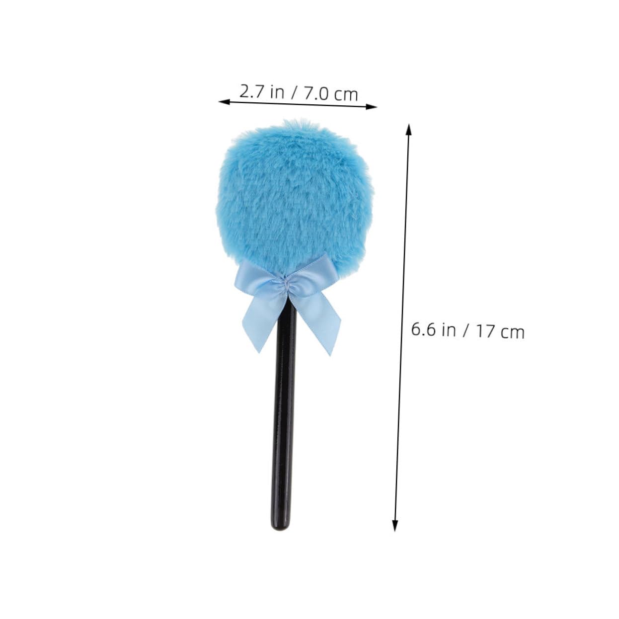 Lollipop Shape Makeup Powder Puff Long Handle Soft Body Puff for Loose Powder Cosmetic Application and Foundation for Women and Personal Care
