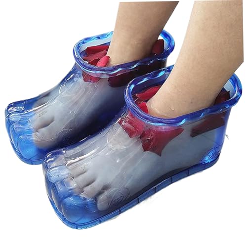 Zapatos de plástico para baño y masaje térmico de pies, azul miniatura 1