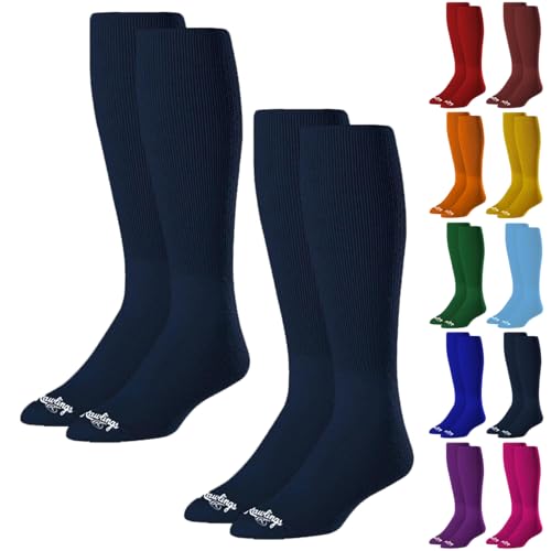 Rawlings | 2 Pair | Athletic Socks | Baseball/Softball | Multiple Sizes/Colors