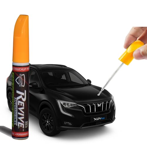 Image of Mahindra XUV700 colors Revive touchup paint pen, factory Quality & matched 2K paint (Stealth Black (MM9408))