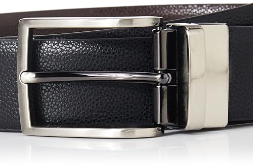 Image of Peter England Men's Reversible Leather Belt & Leather Wallet Combo - Premium Set