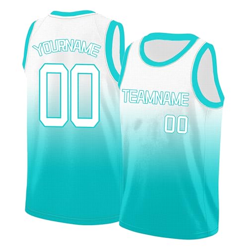 Image of Custom Basketball Jersey for Men - Personalized Name & Number, Embroidered or Printed, Athletic Shirt for Kids, Boys & Youth