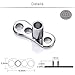 SCERRING 14G Dermal Piercing Jewelry Anchor Tops and Base Titanium Microdermals Piercing for Women Men Opal CZ Ball 2mm 3mm 4mm 14PCS