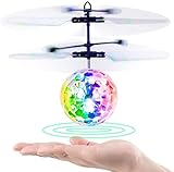 Bolas Voladoras, RC Helicopteros Teledirigidos con Luces LED Brillantes, Juguete Volador Mini Dron Juguete para Niños...