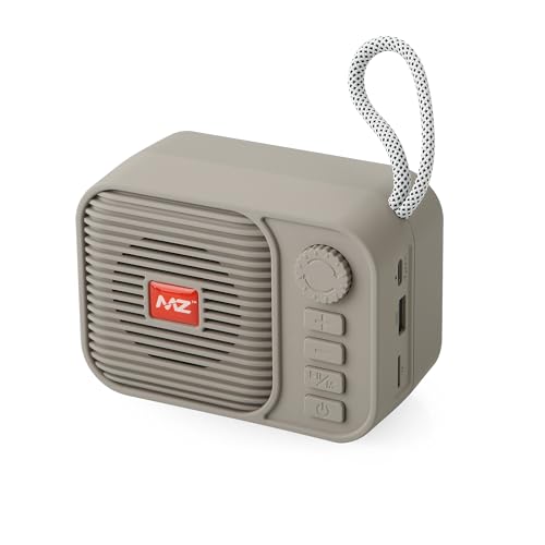 Image of MZ M208 (Portable Bluetooth Speaker) Dynamic Thunder Sound with High Bass, 5W Power with 1200mAh Battery (Gray)
