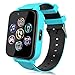 Reloj Inteligente para niños, Reloj Teléfono Pantalla Táctil con Música, 14 Juegos, Cámara, Linterna, Alarma, Smartwatch para Niños Regalo (Azul)