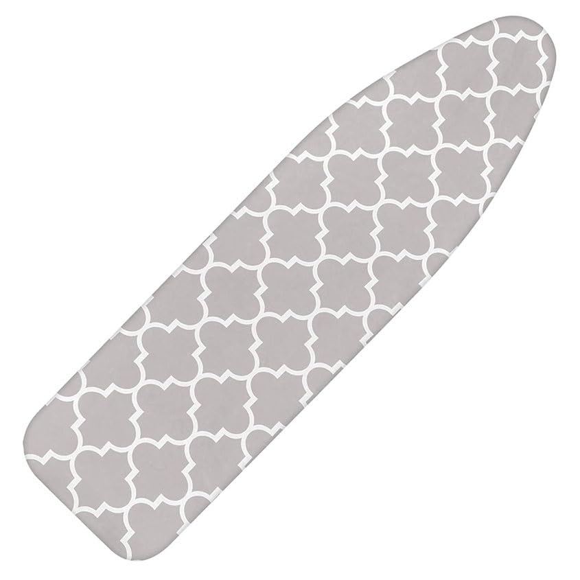 Copriasse da Stiro, Copriasse da Stiro Standard con Bordo Elastico e Chiusure a Strappo, Copriasse da Stiro in Cotone(135x56cm)